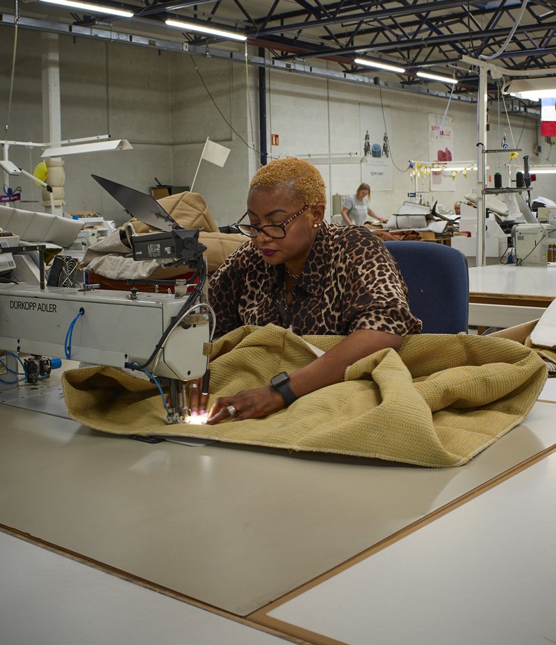 In the workshop with Ghyslaine Vieux